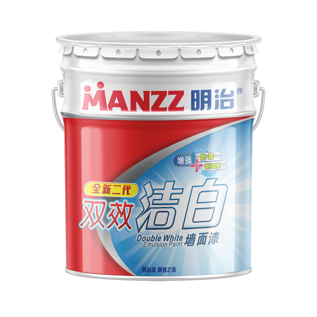 明治全新二代双效洁白墙面漆