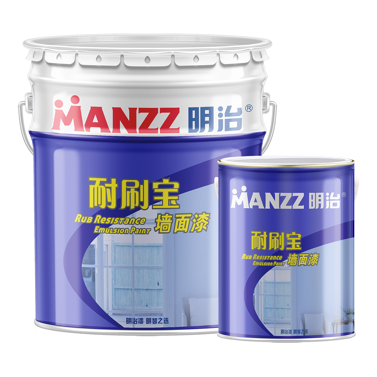 明治耐刷宝哑光墙面漆