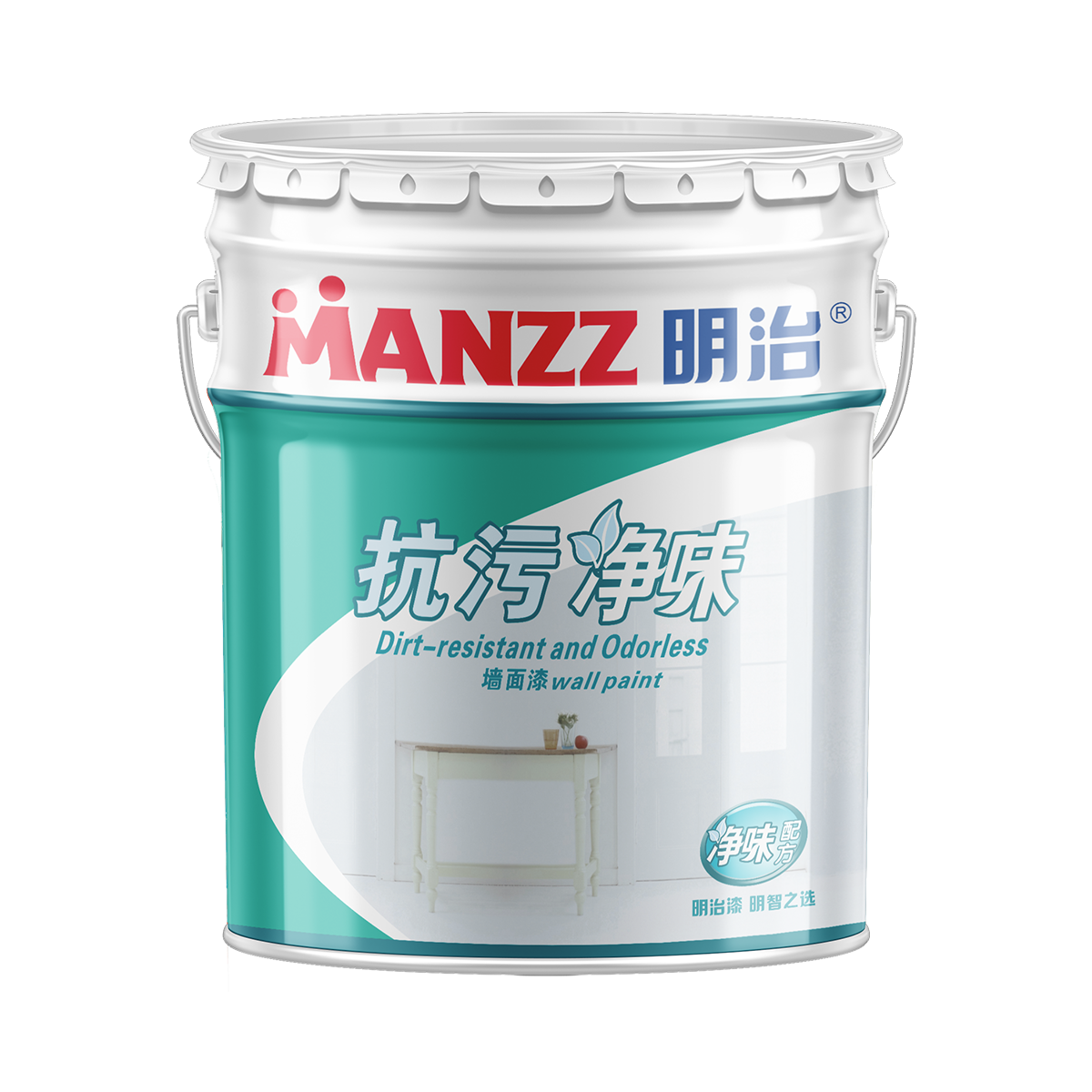 明治抗污净味墙面漆