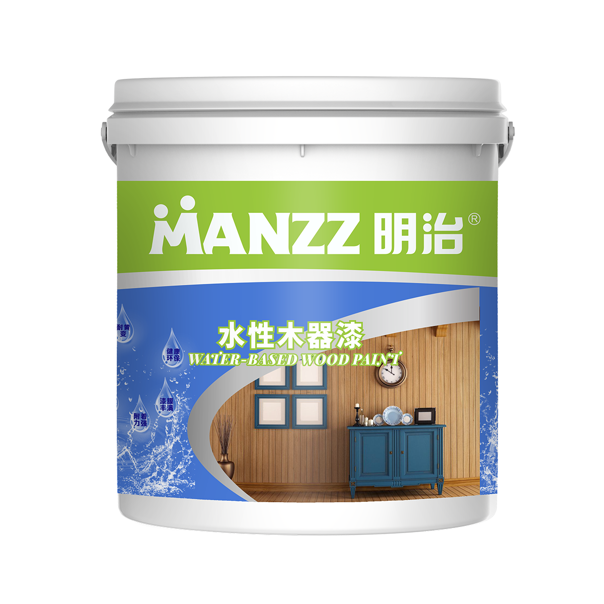明治净味水性木器漆